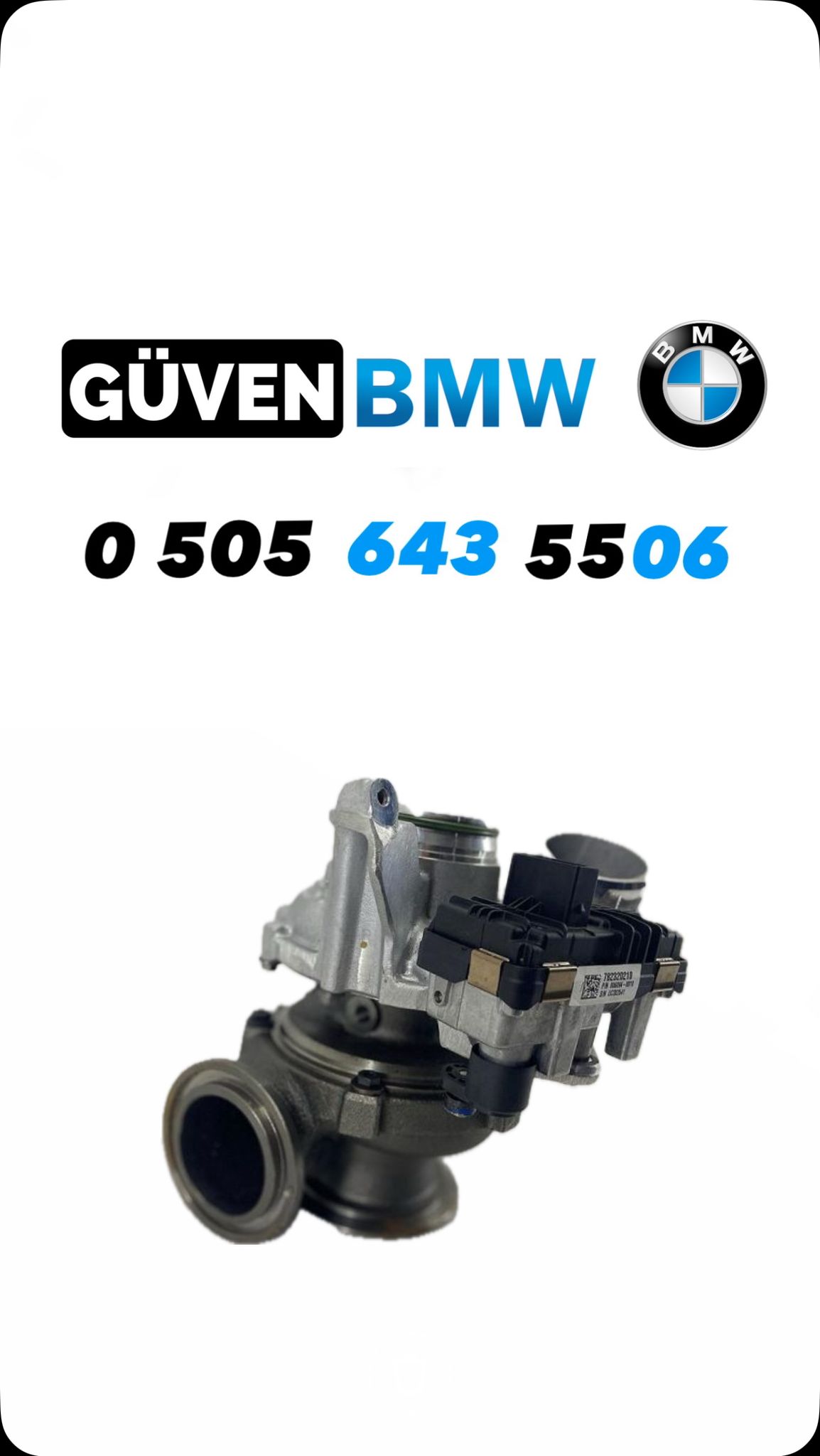 bmw f30 b47 çıkma orjinal turbo oem 11657823202